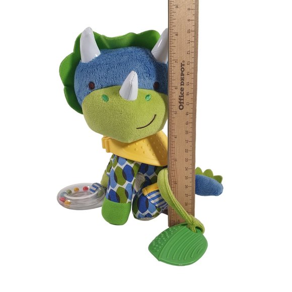 Skip Hop Bandana Buddies Dinosaur Plush Toy Child Soft Clean Infant - Picture 4 of 9